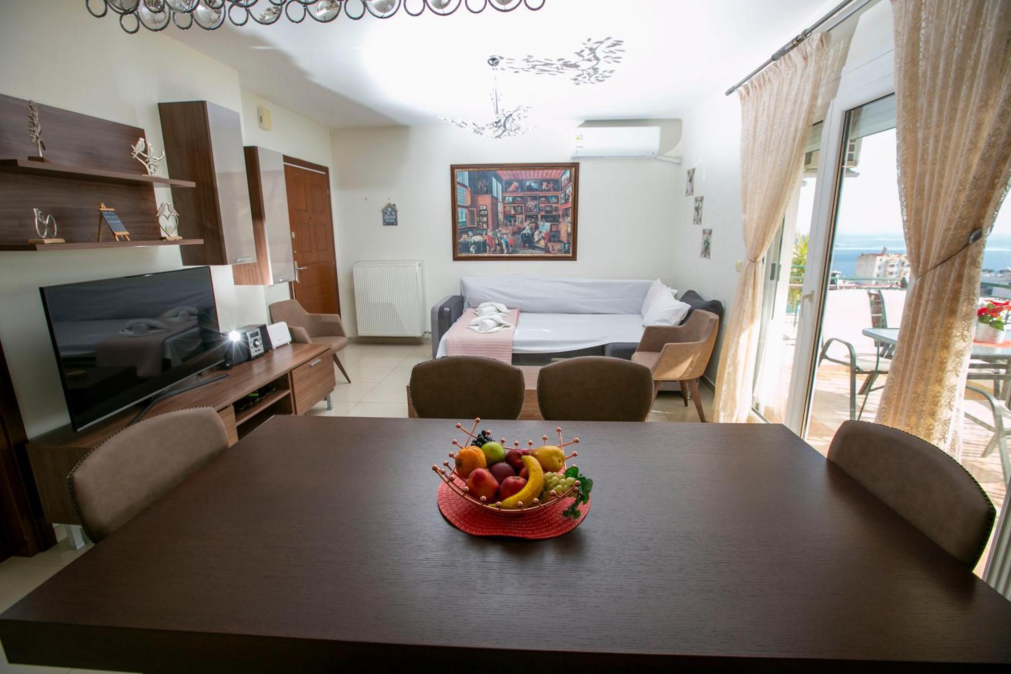Kathys Sea View Apartment Кавала Экстерьер фото