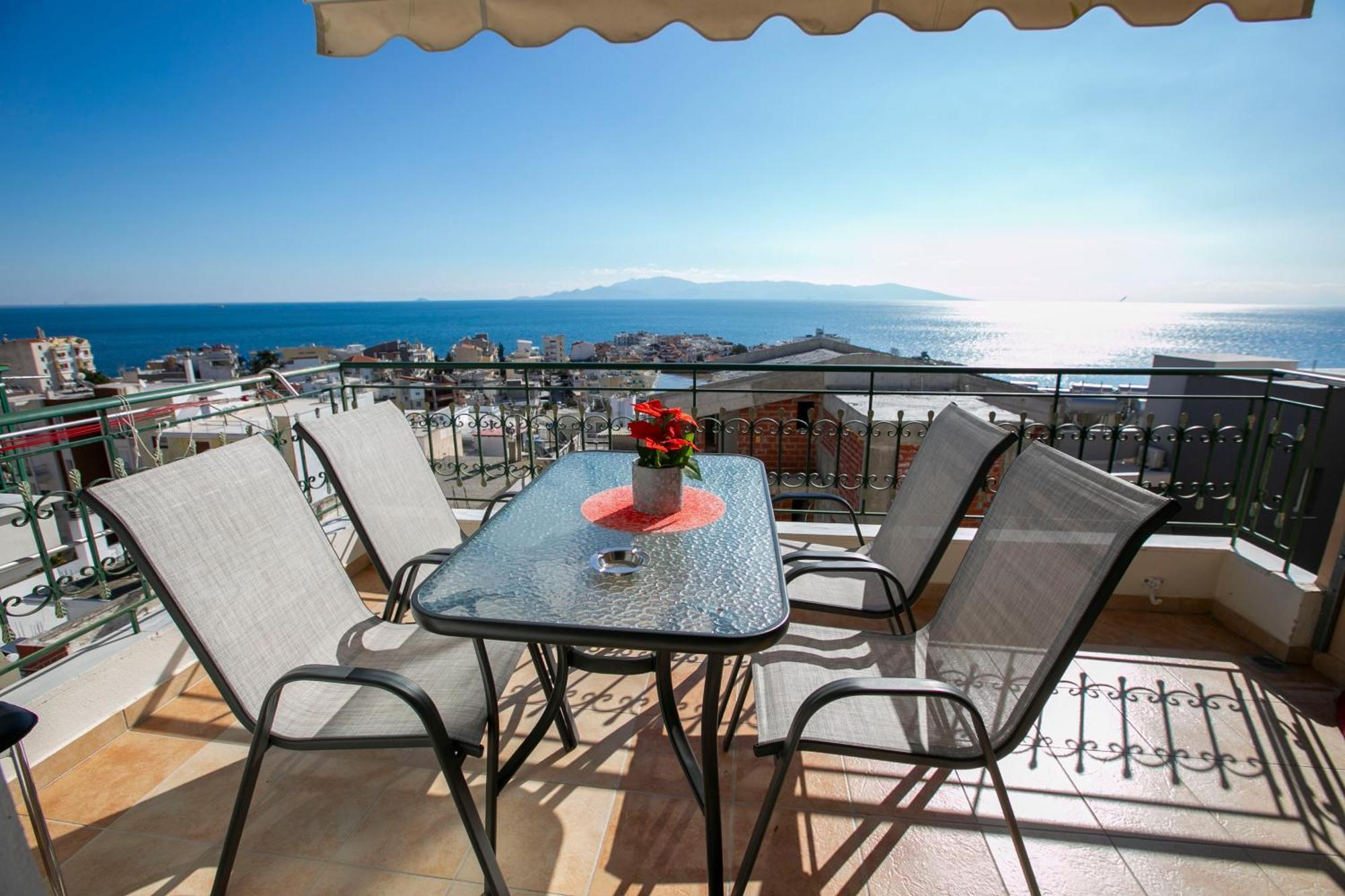 Kathys Sea View Apartment Кавала Экстерьер фото